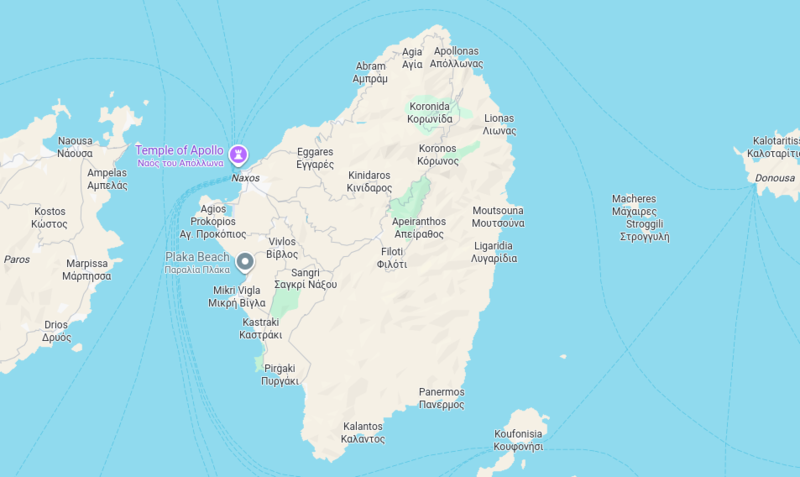 Naxos map